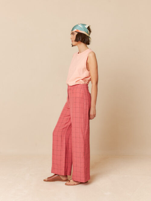 WINDOWPANE CHECK PANTS