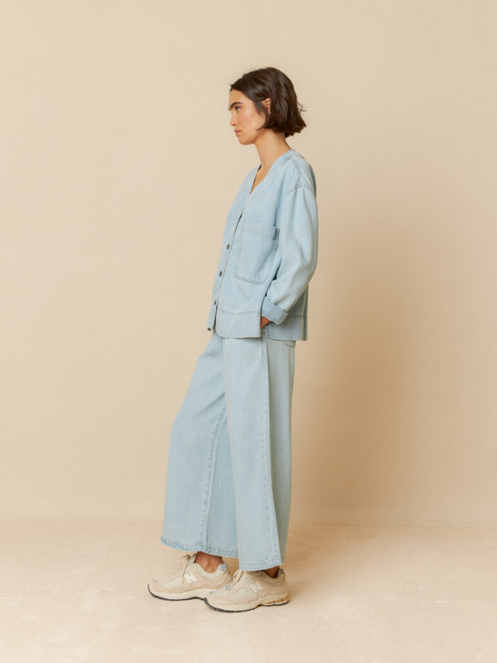 DENIM-EFFECT PANTS - Image 3