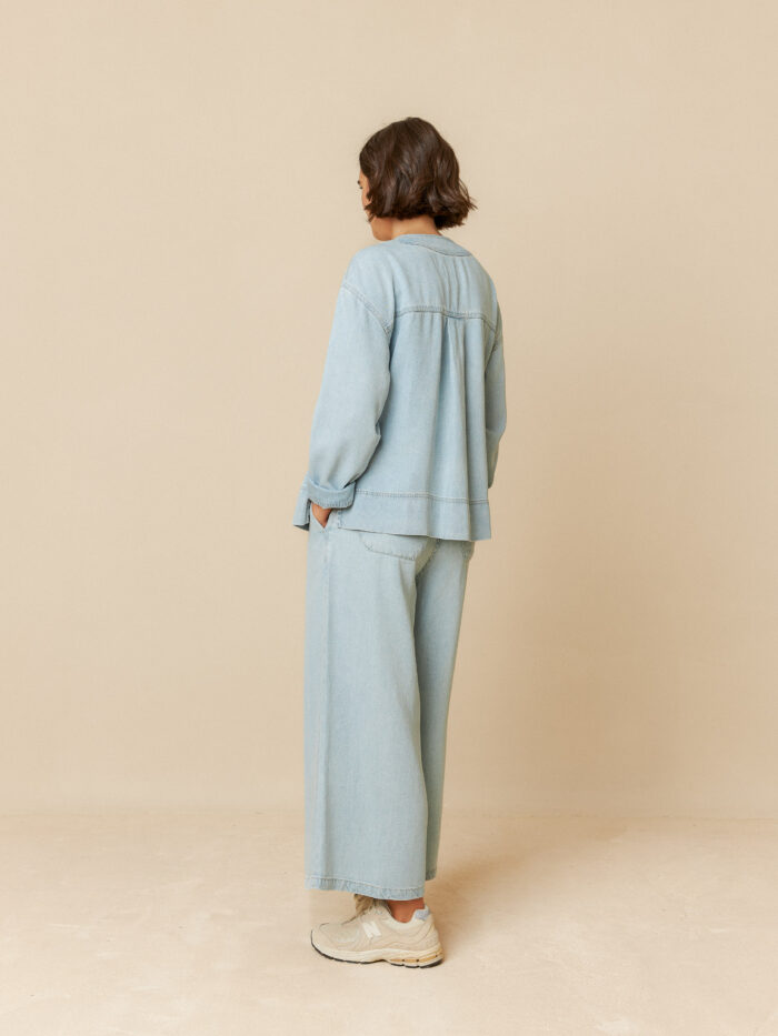 DENIM-EFFECT PANTS - Image 4