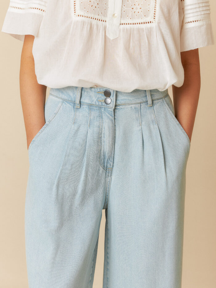 DENIM-EFFECT PANTS - Image 6