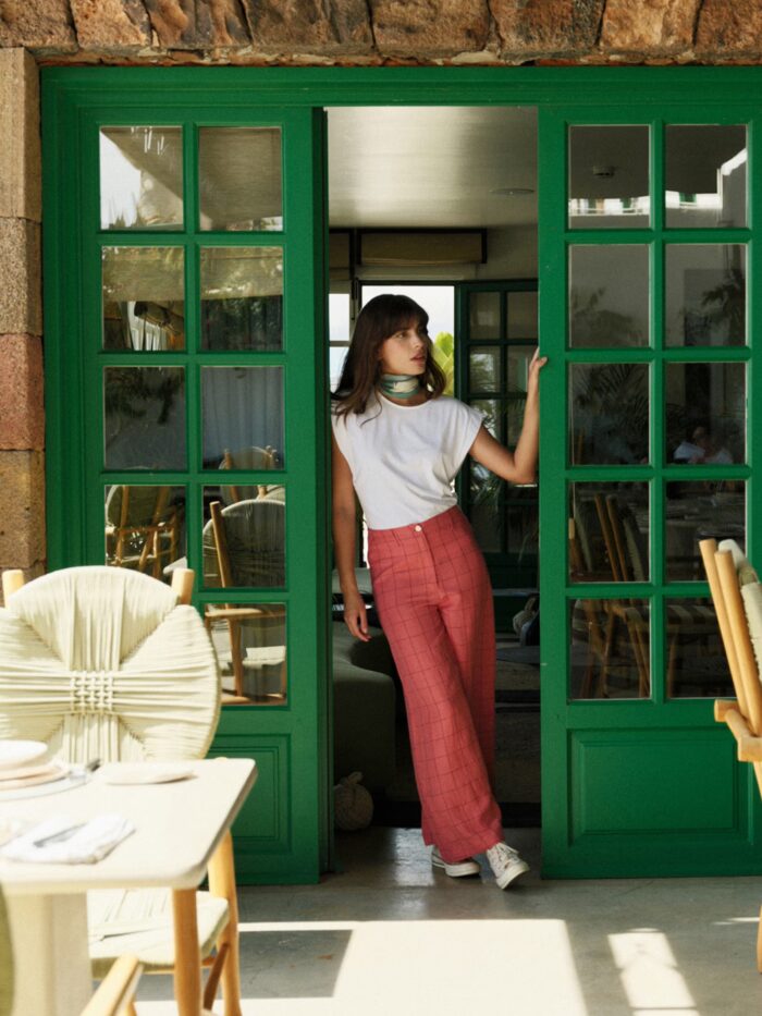 WINDOWPANE CHECK PANTS