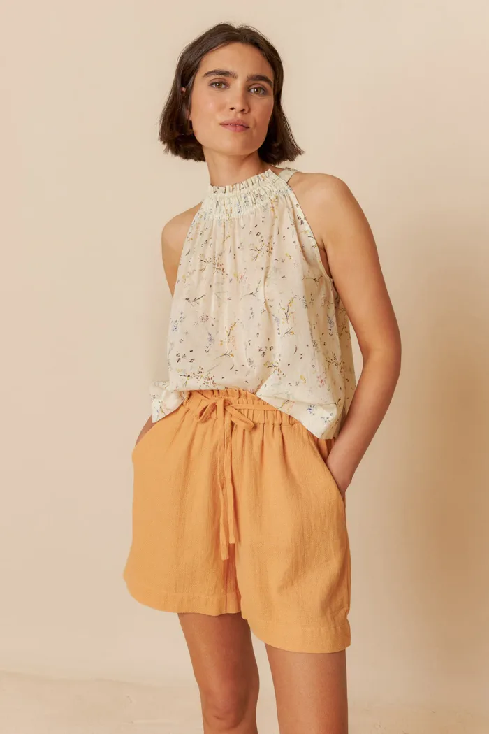 HALTER COLLAR TOP