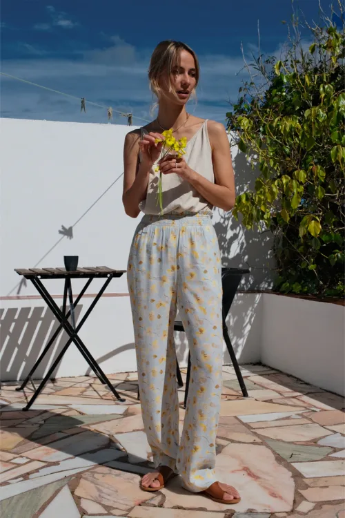 ELASTIC ORCHID PANTS