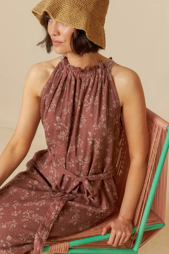 BICOLOR HALTER DRESS - Image 2