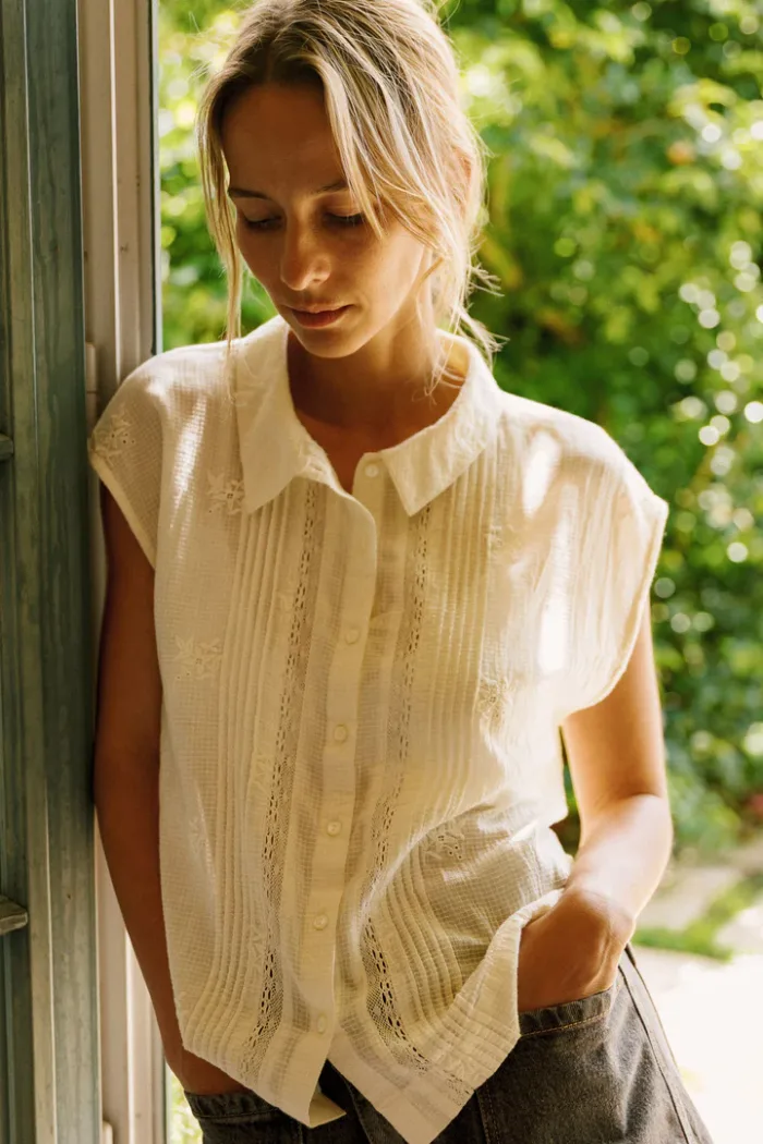 COTTON EMBROIDERED SHIRT