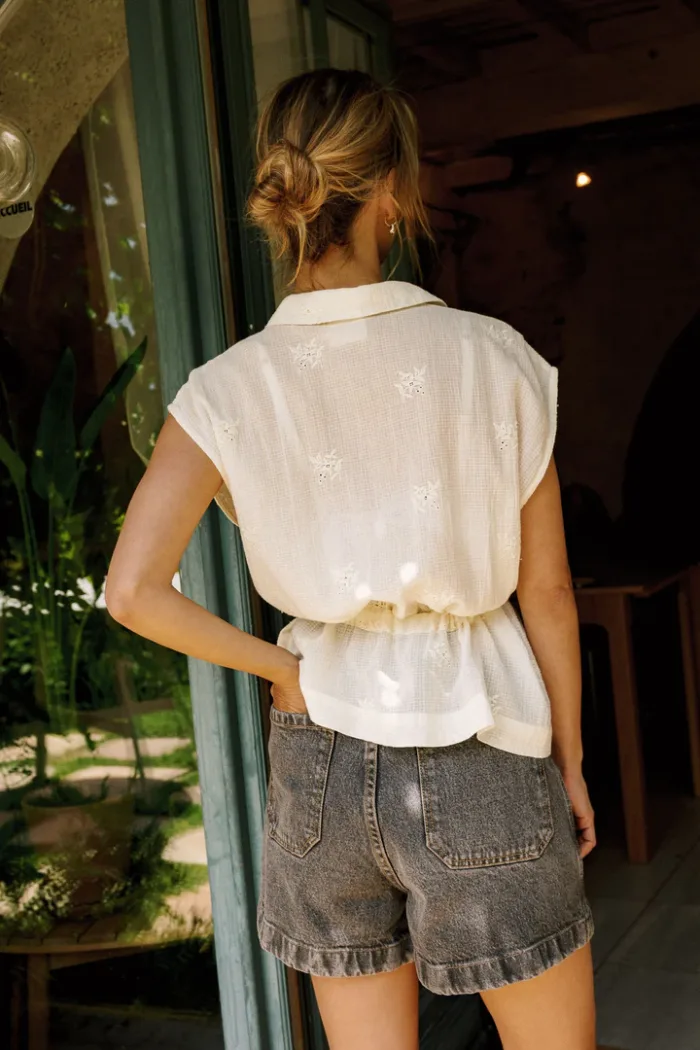 COTTON EMBROIDERED SHIRT - Image 3