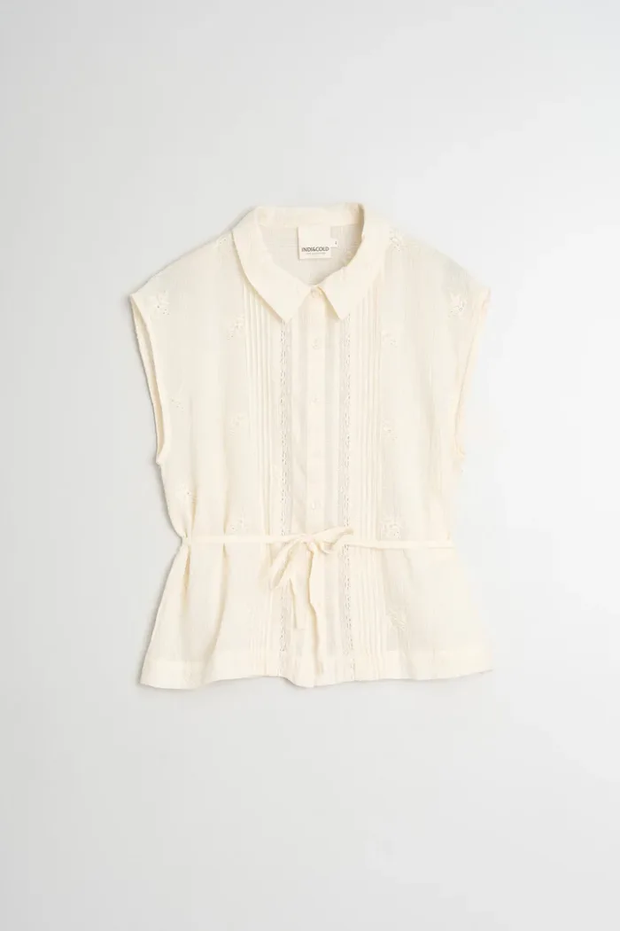 COTTON EMBROIDERED SHIRT - Image 5