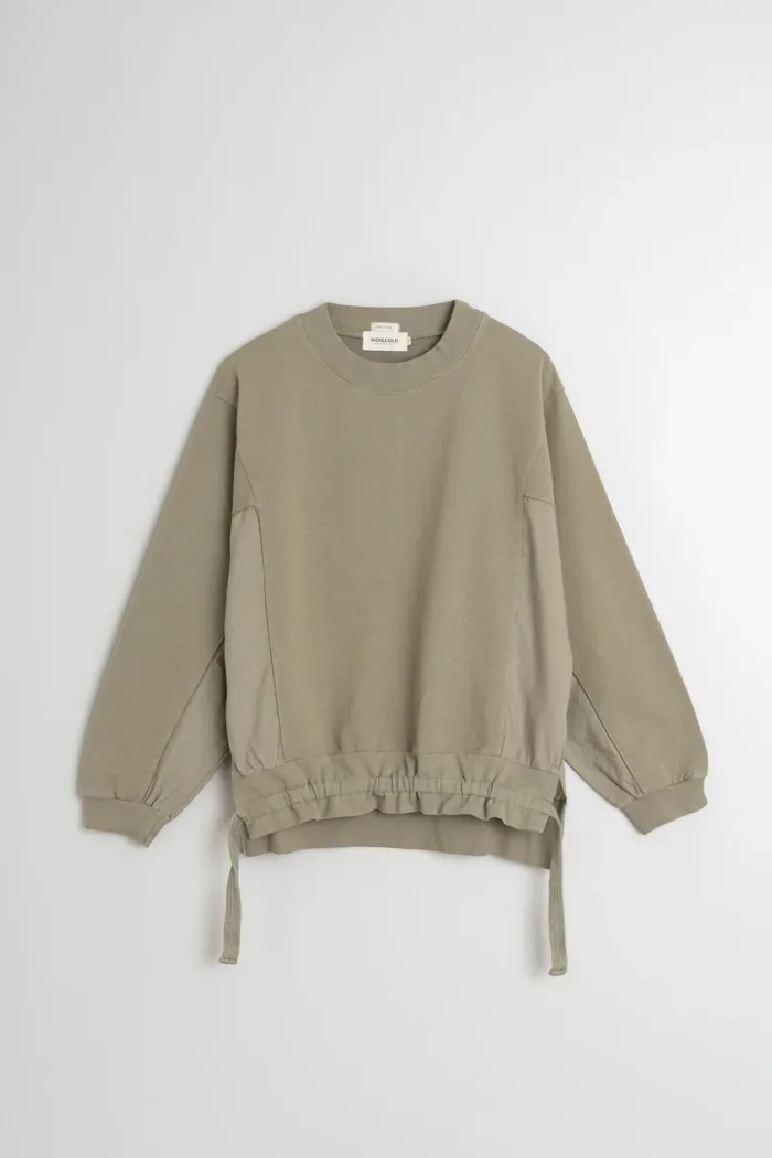 COTTON SWEATSHIRT WITH TIES - Image 5