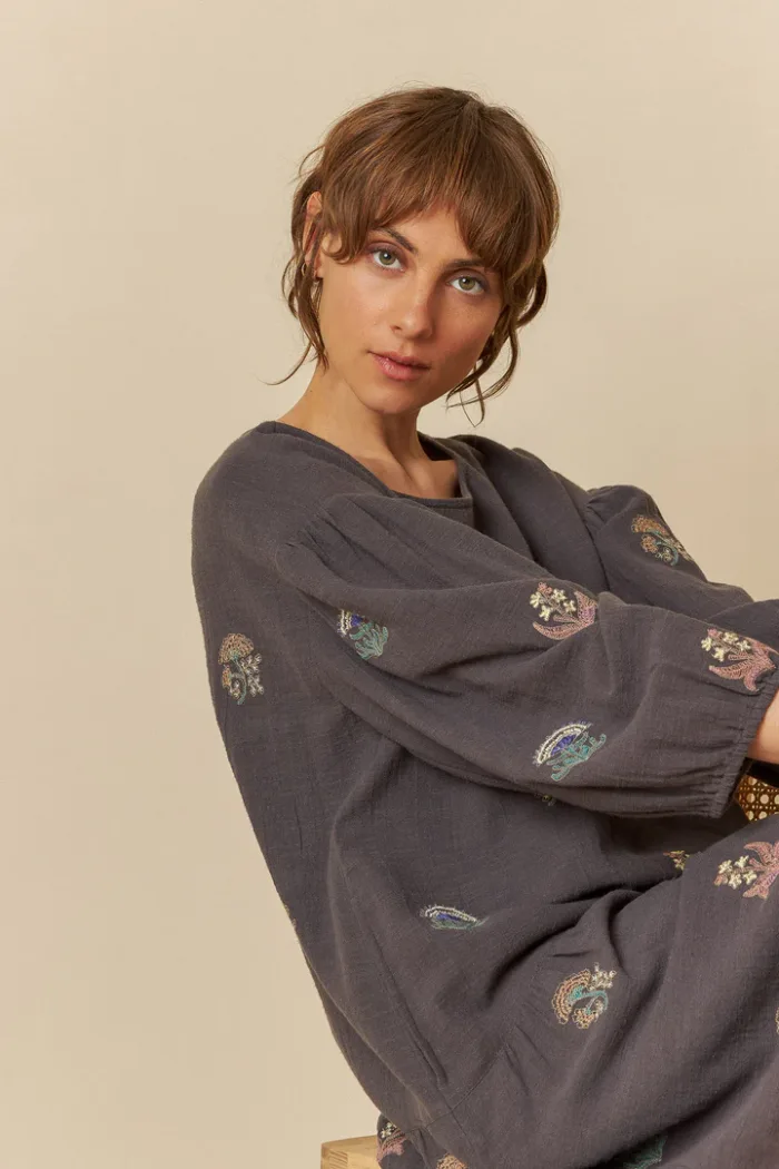 MULTI-COLOR EMBROIDERED DRESS - Image 5