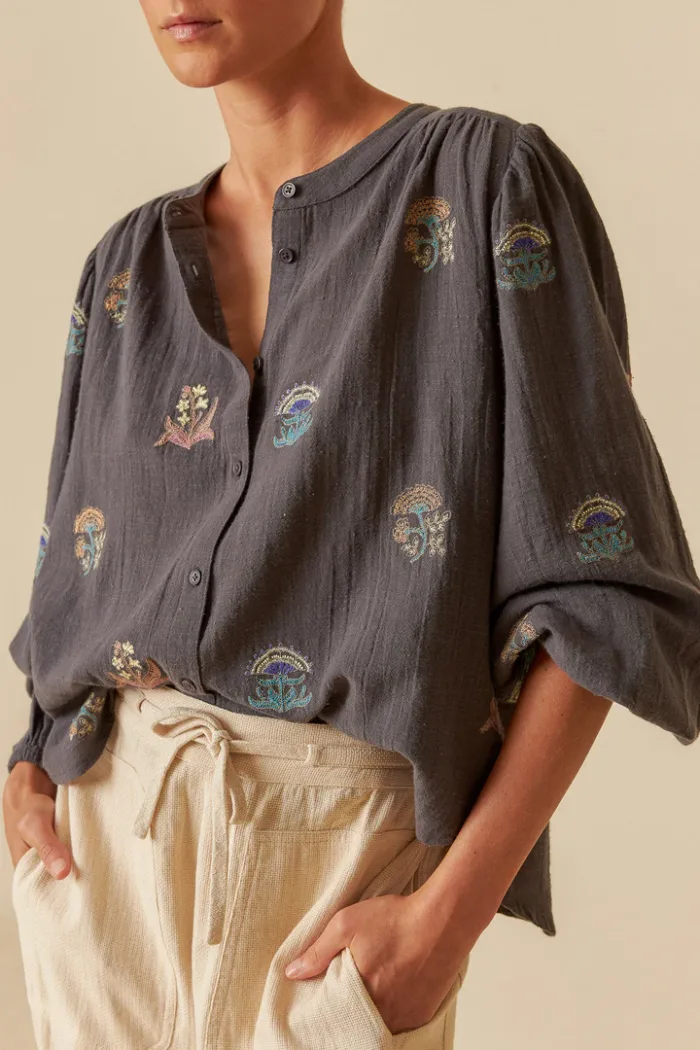 MULTI-COLOR EMBROIDERED SHIRT
