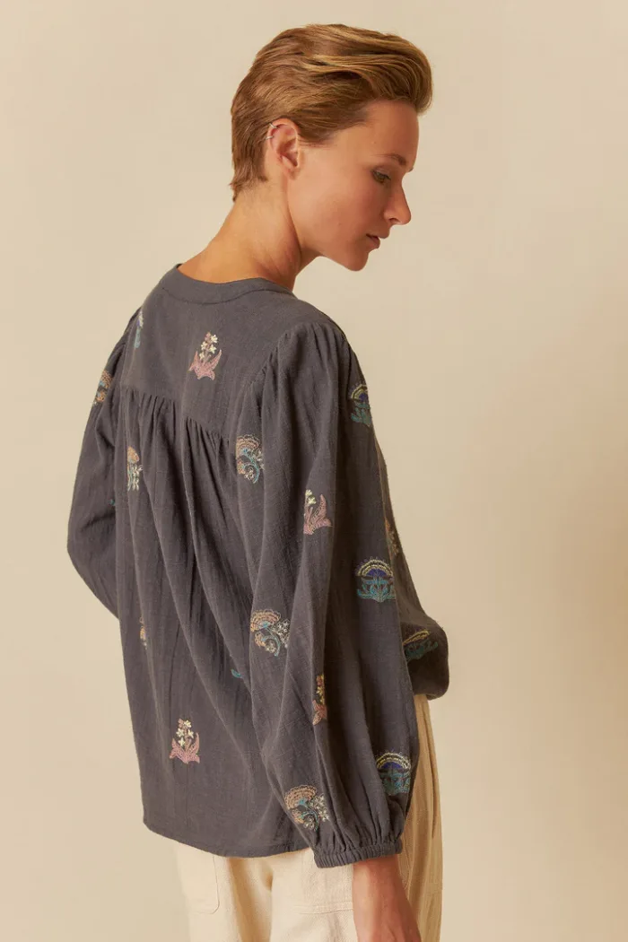MULTI-COLOR EMBROIDERED SHIRT - Image 4