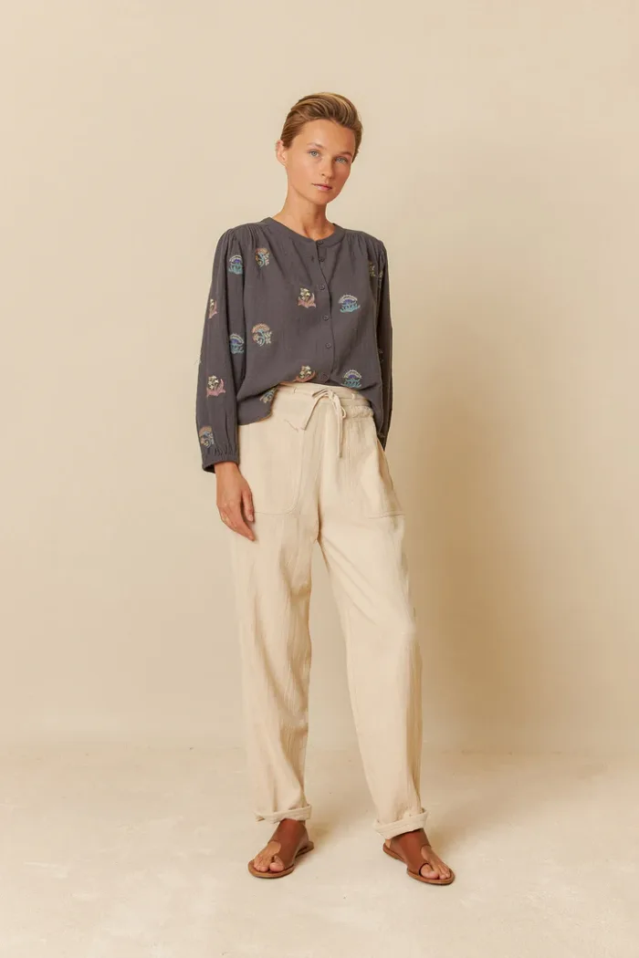 MULTI-COLOR EMBROIDERED SHIRT - Image 2