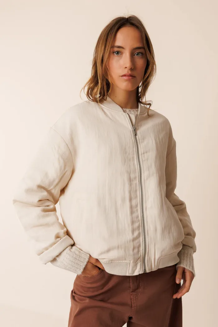 SATIN BOMBER JACKET - Image 2