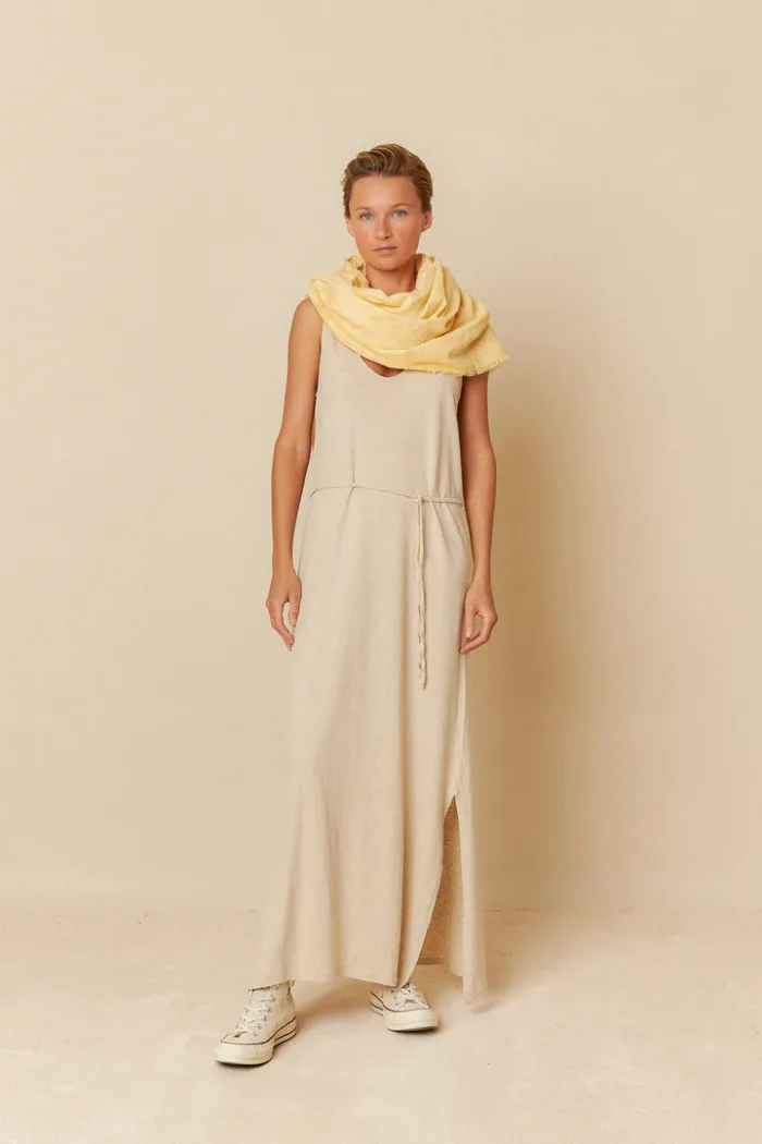 FRAYED-EDGE SCARF MANDARINA - Image 2