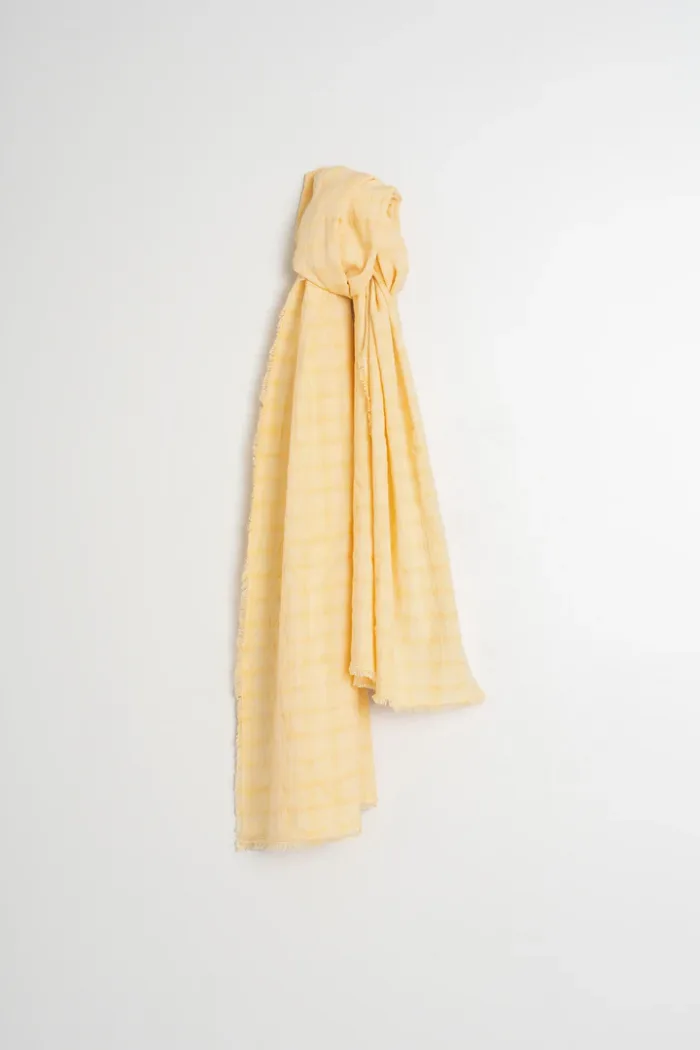 FRAYED-EDGE SCARF MANDARINA - Image 3