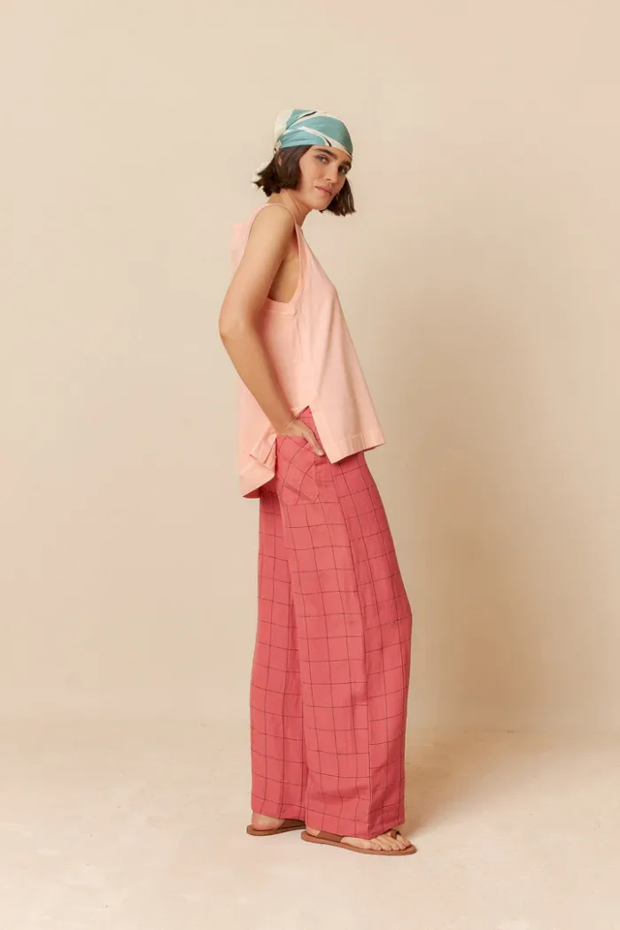 SILK SCARF WITH A FLOWER MOTIVE - Image 2
