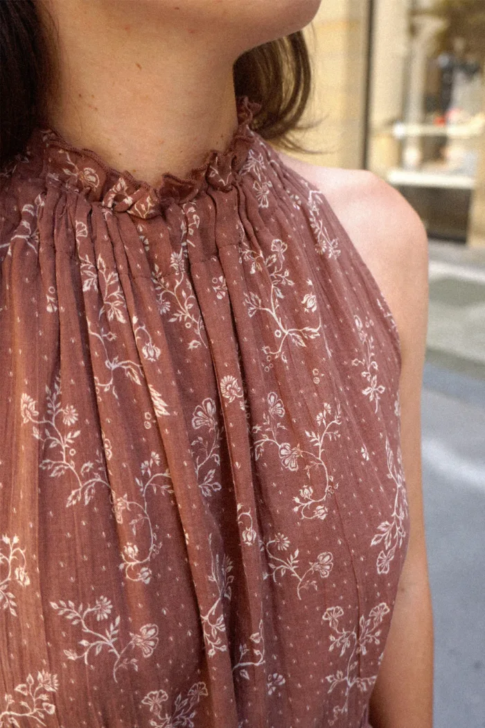 BICOLOR HALTER DRESS - Image 6