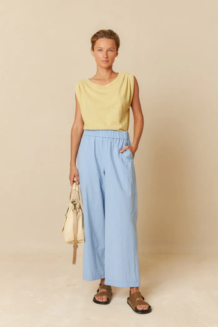 PLEATED MELANGE T-SHIRT - Image 2