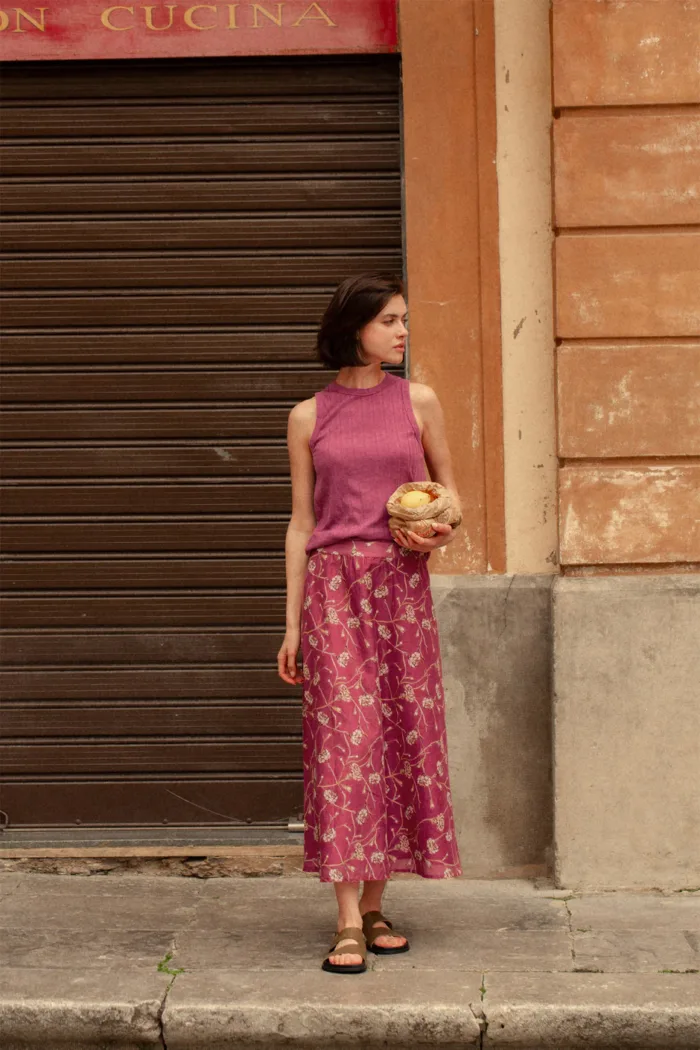 BASIC RIBBED SHIRT ROSA - Image 2