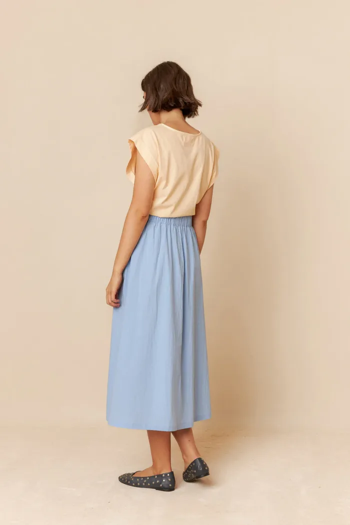 POPLIN MIDI SKIRT - Image 2