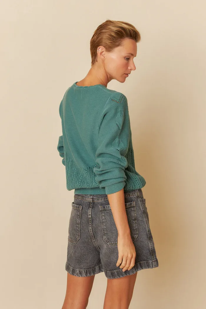 CROCHET EFFECT SWEATER - Image 4