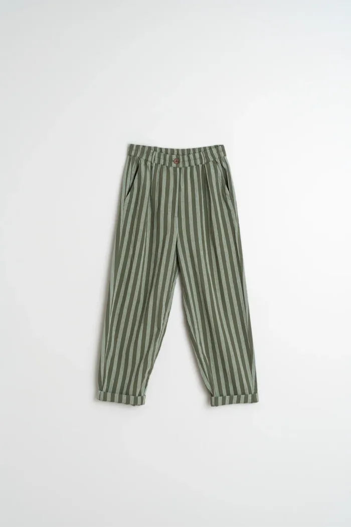 BAGGY ELASTIC PANTS KHAKI - Image 5