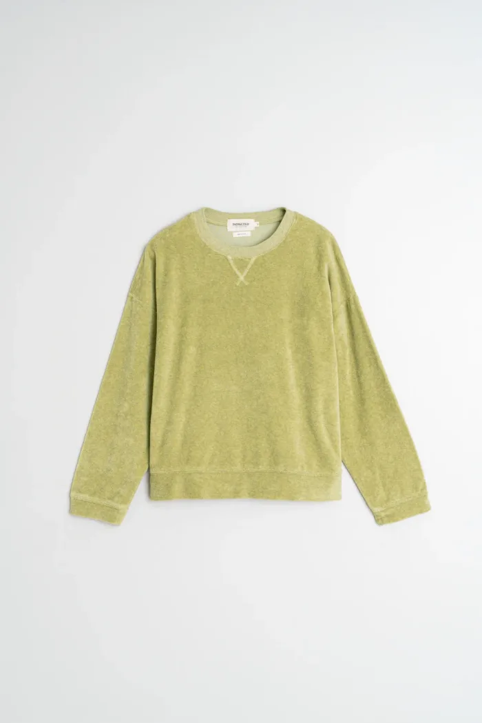 LARA TERRY SWEATSHIRT WASABI - Image 6