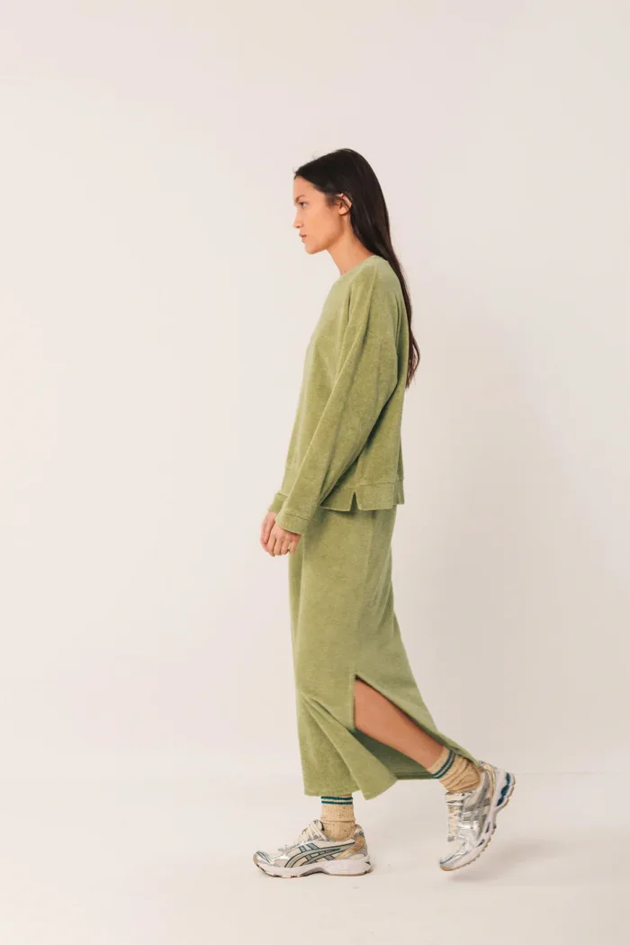 LONG TERRY SKIRT WASABI - Image 5