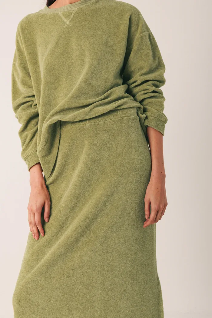 LONG TERRY SKIRT WASABI - Image 4