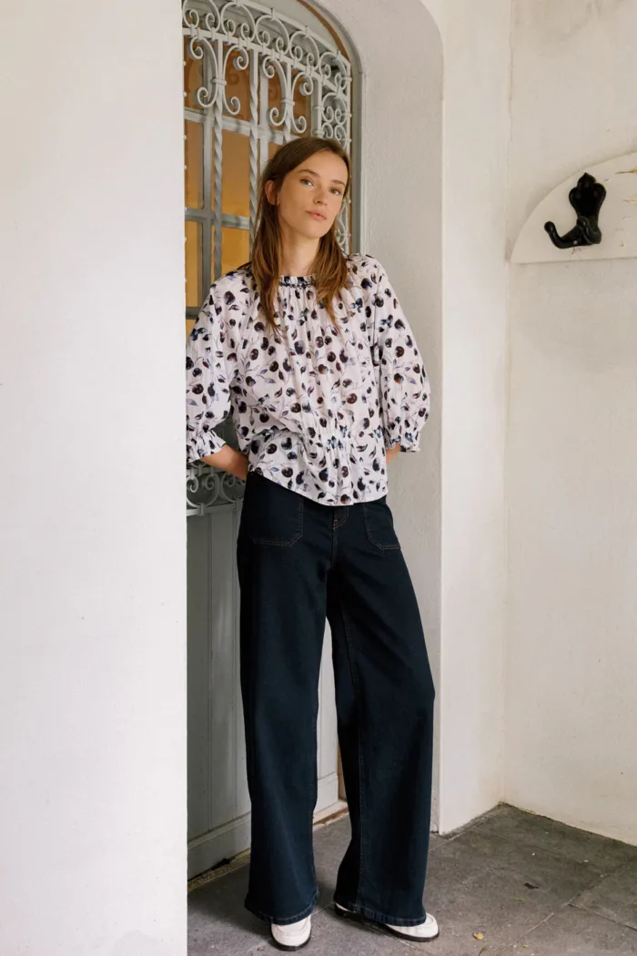 WIDE-LEG DENIM PANTS - Image 3