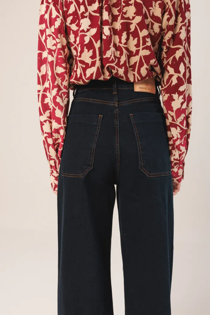 WIDE-LEG DENIM PANTS - Image 4