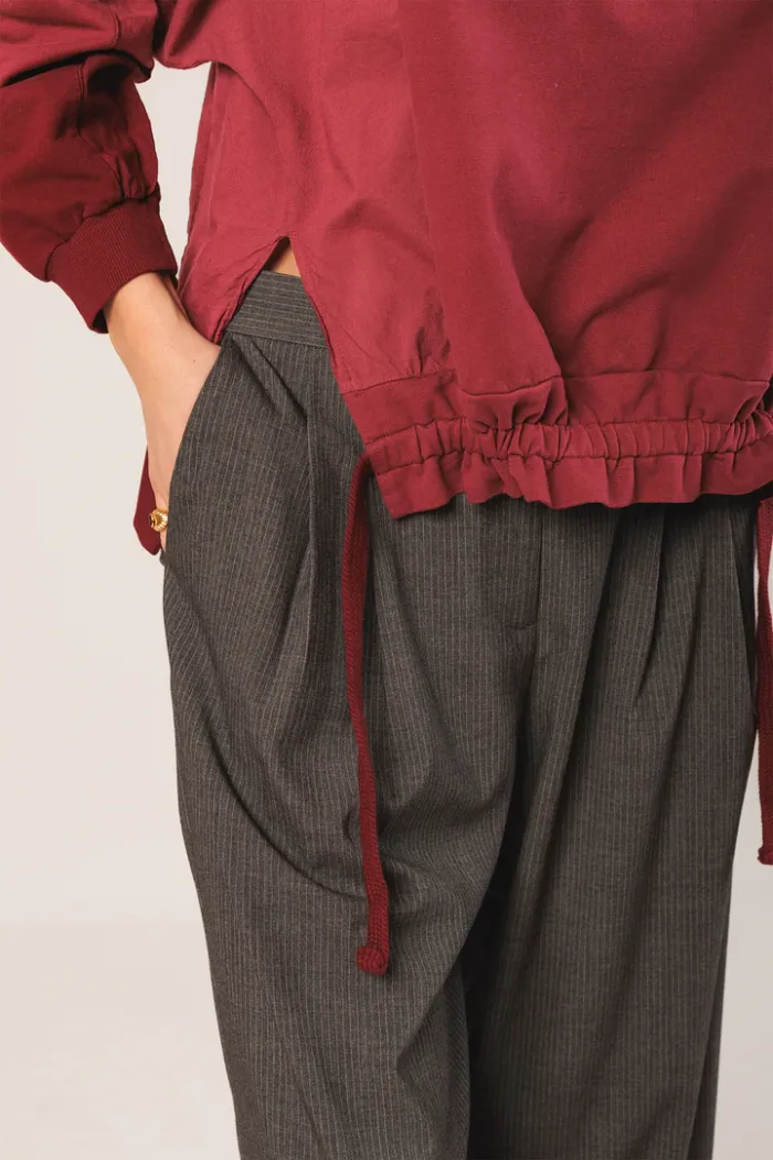COTTON TERRY LOOPED SWEATSHIRT - Image 2