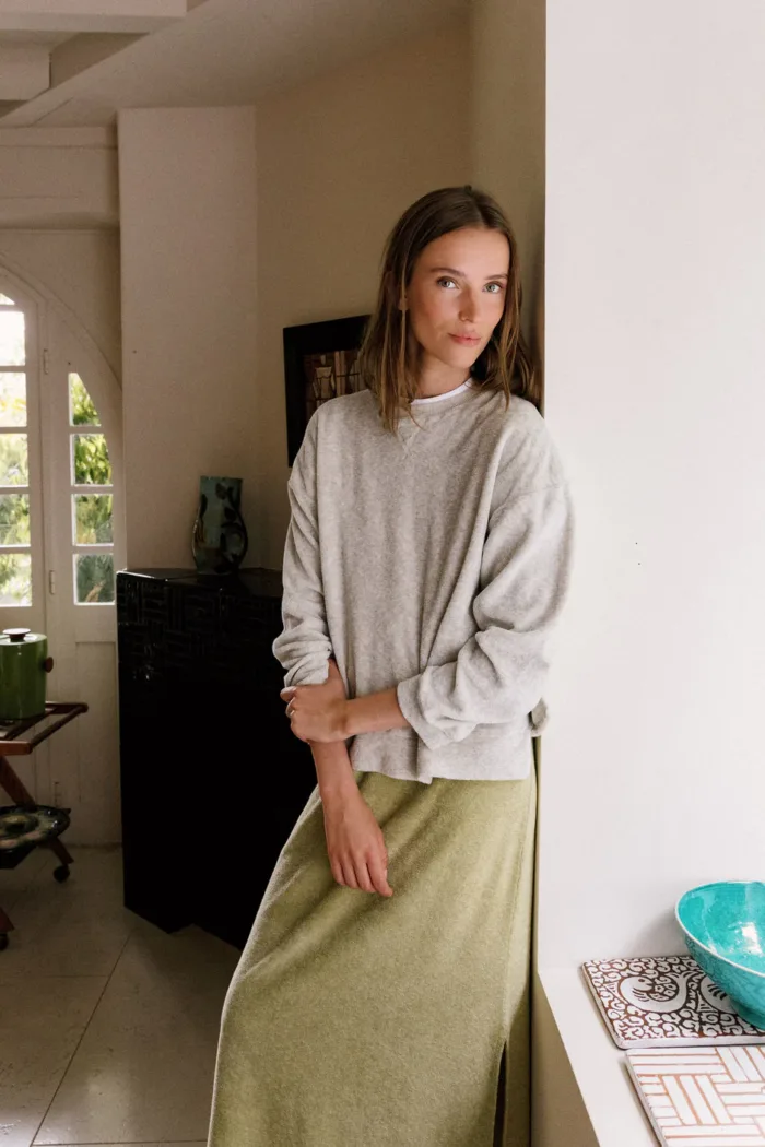 LARA TERRY SWEATSHIRT GRIS VIGORÉ - Image 2