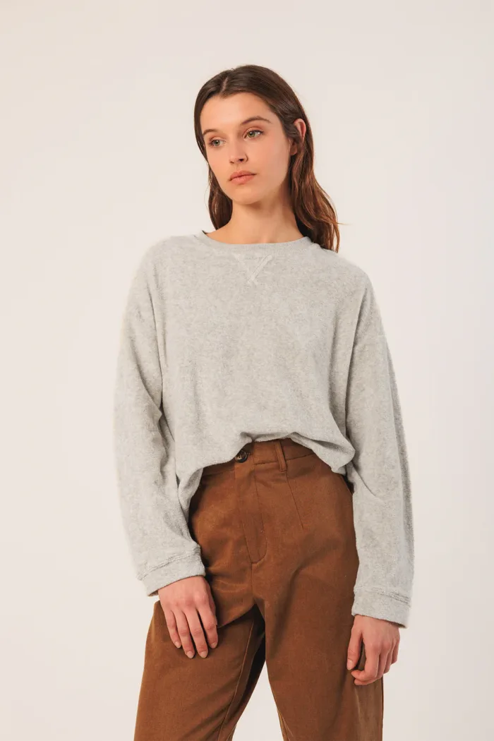 LARA TERRY SWEATSHIRT GRIS VIGORÉ - Image 3
