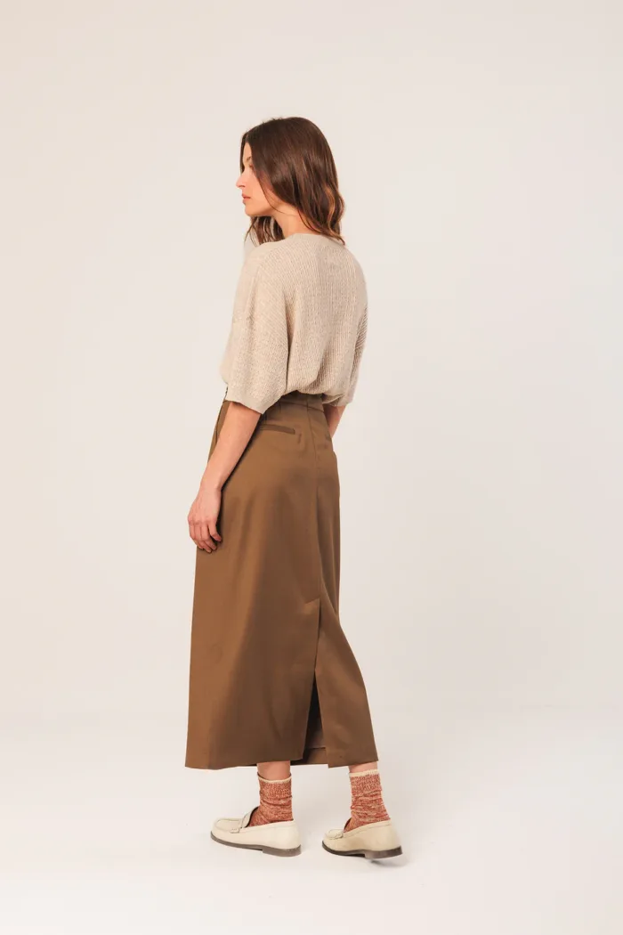 SHORT-SLEEVE CABLE-KNIT SWEATER - Image 3