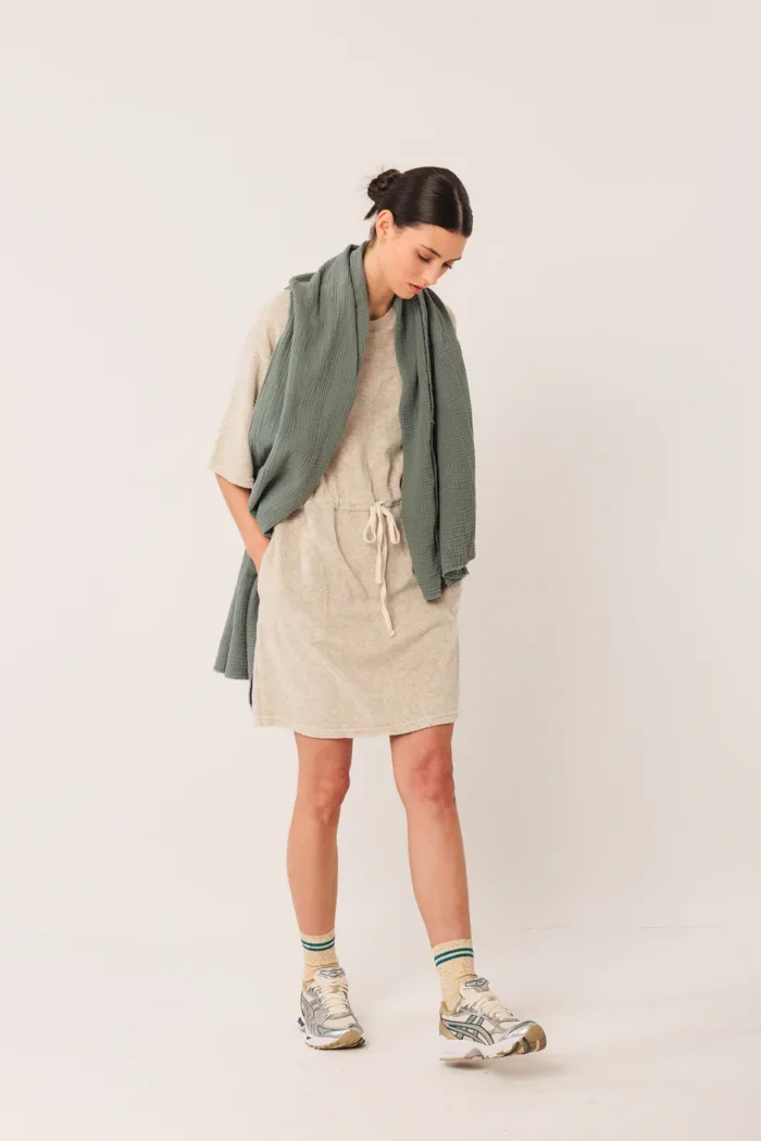 DOUBLE-GAUZE SCARF MENTA - Image 3