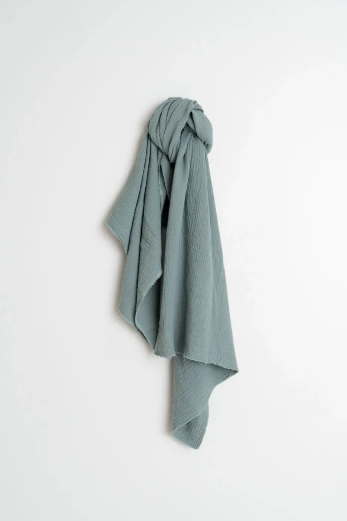 DOUBLE-GAUZE SCARF MENTA - Image 4