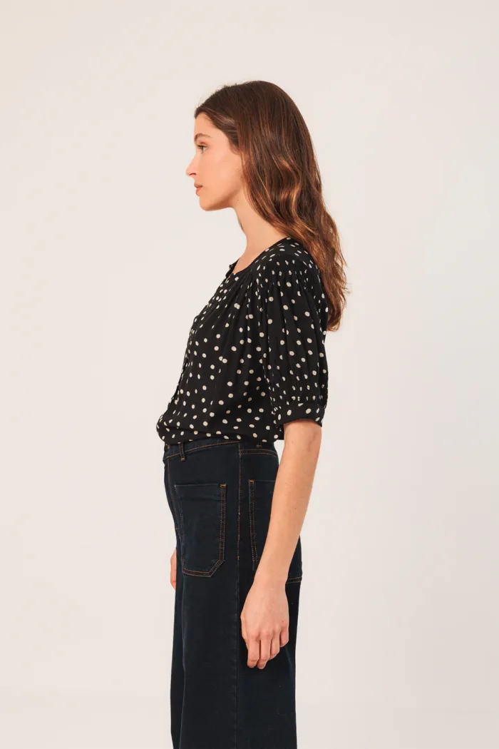 LANTERN-SLEEVE BLOUSE - Image 4