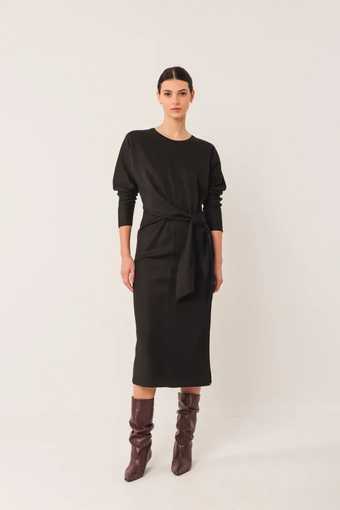 KNOTTED KNIT DRESS - Image 4