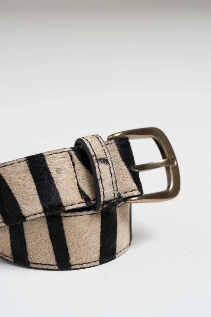 HORSEHIDE BELT BLACK - Image 2