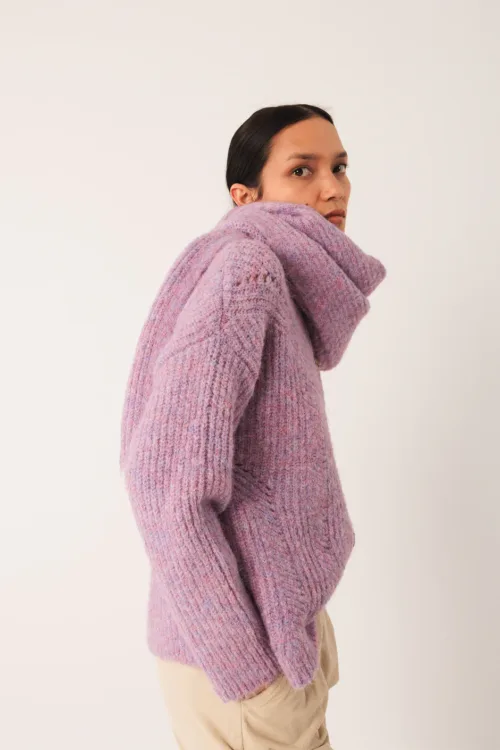COLORED KNIT SCARF MALVA