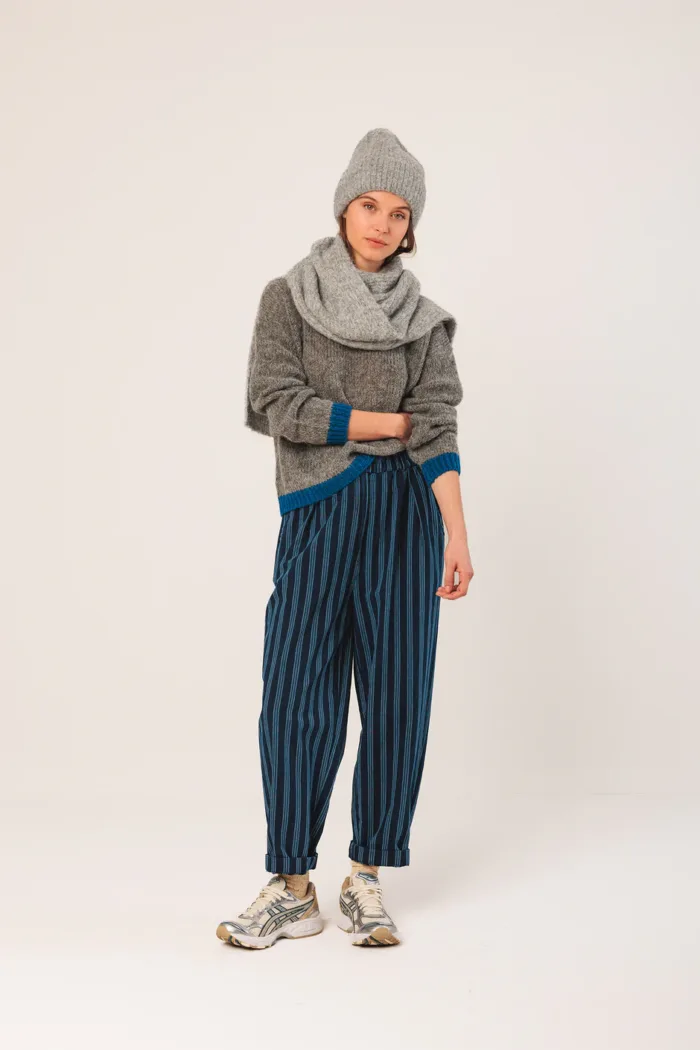 COLORED KNITTED HAT GRIS - Image 2