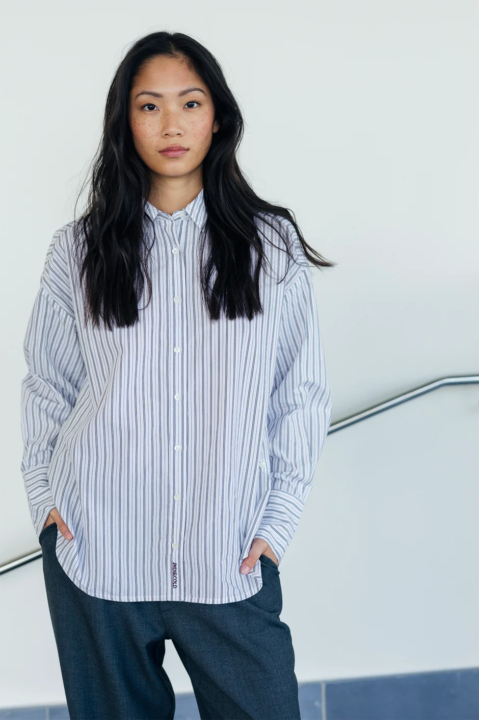 RE STRIPED SHIRT BLANCO - Image 3