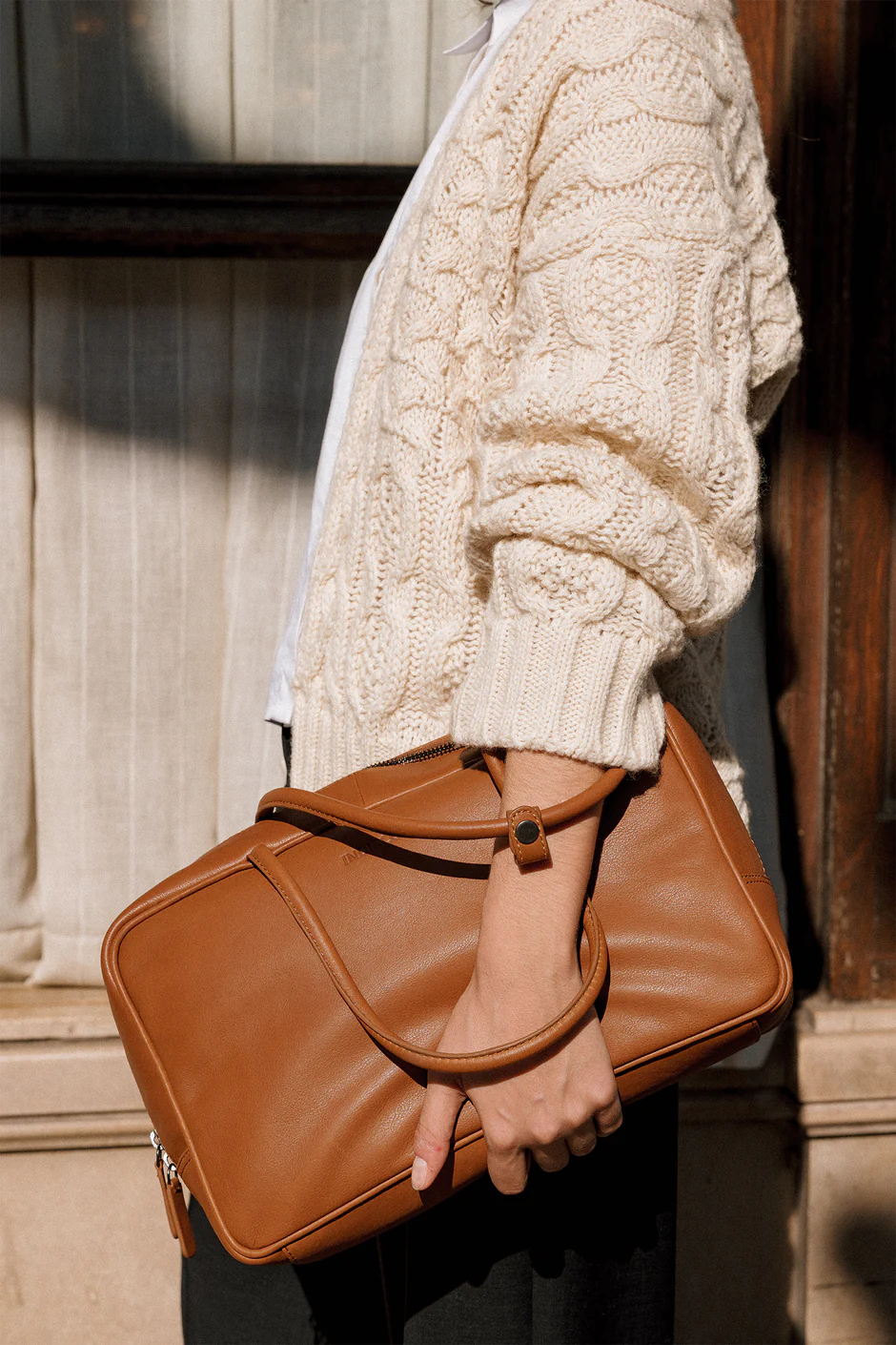 CABLE KNIT CARDIGAN ECRU - Image 4