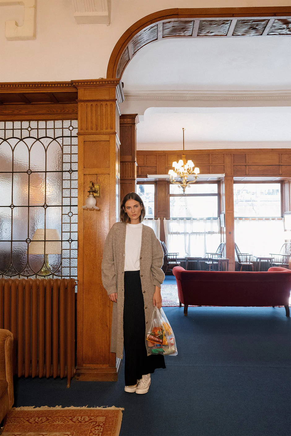 LONG KNIT CARDIGAN VISON