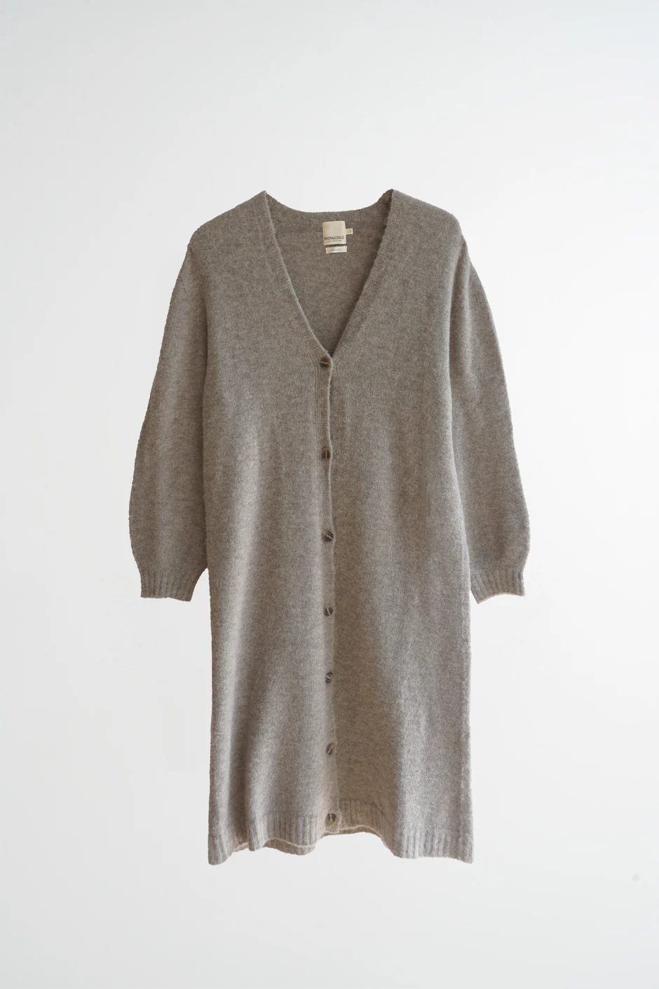LONG KNIT CARDIGAN VISON - Image 5