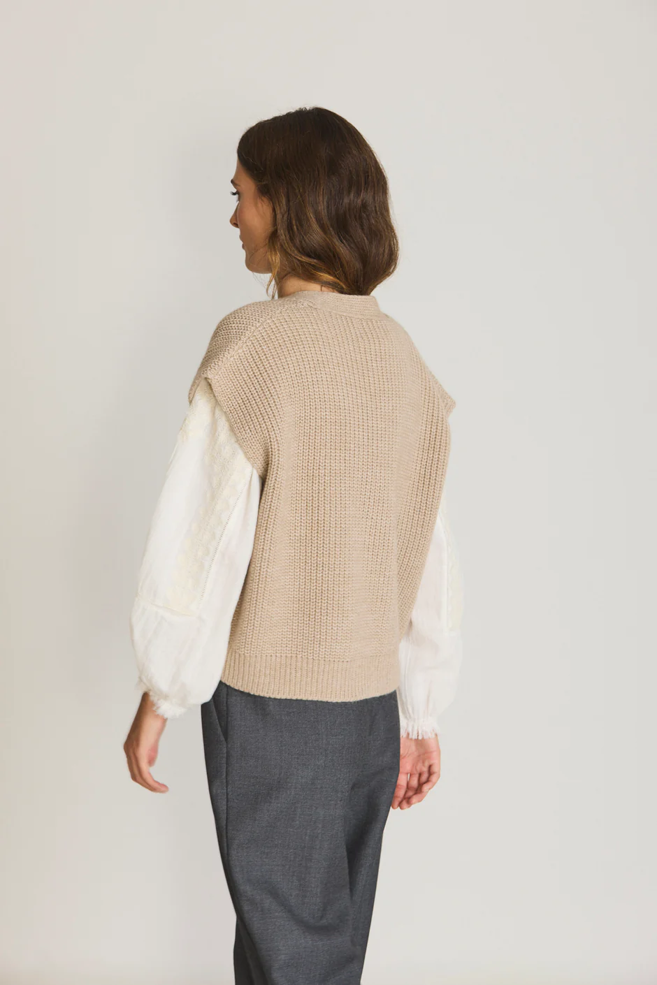 ZIP-UP KNIT VEST PIEDRA - Image 5