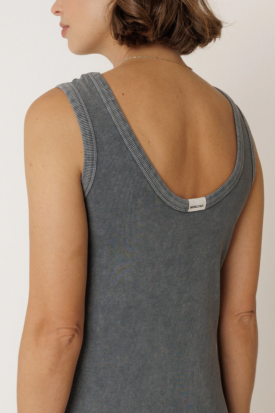 COTTON MAXI DRESS CARBON - Image 5