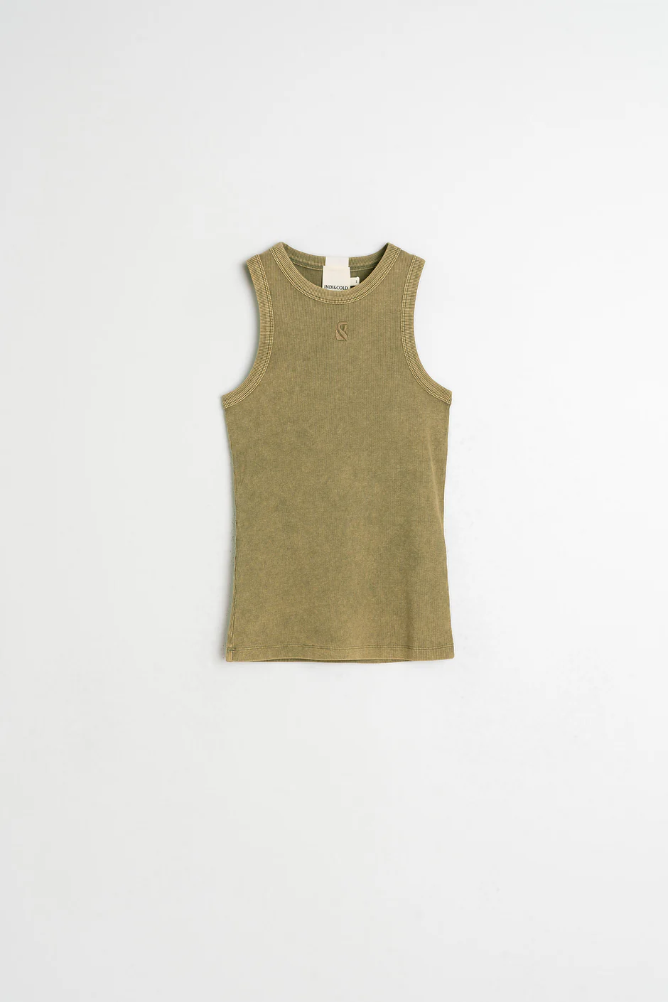 STRAPPY LOGO TEE KHAKI - Image 5