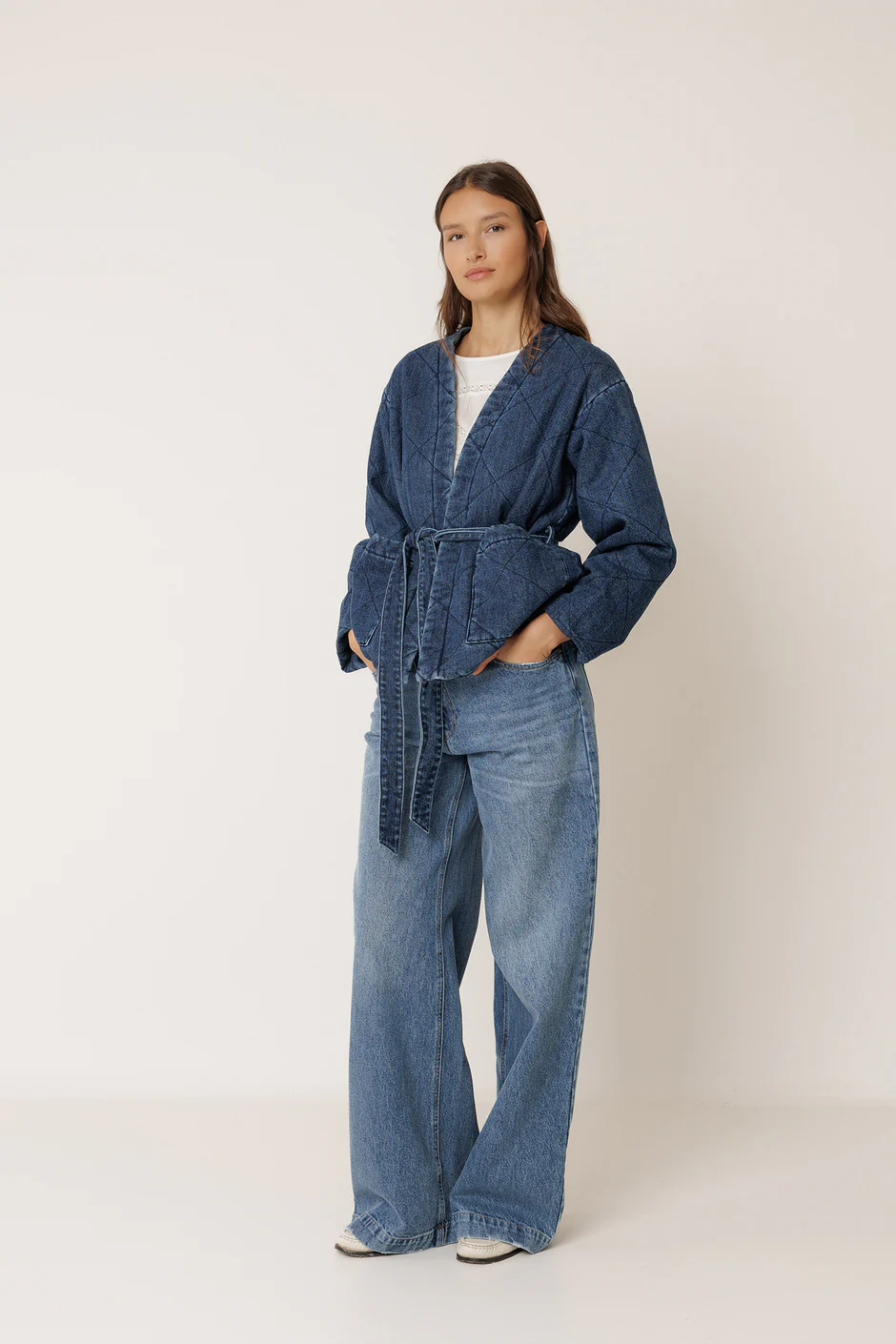 QUILTED KIMONO JACKET - Image 3